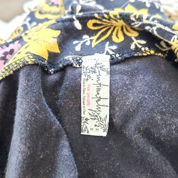 Free People Black Floral Strapless Top - Picture 8 of 10